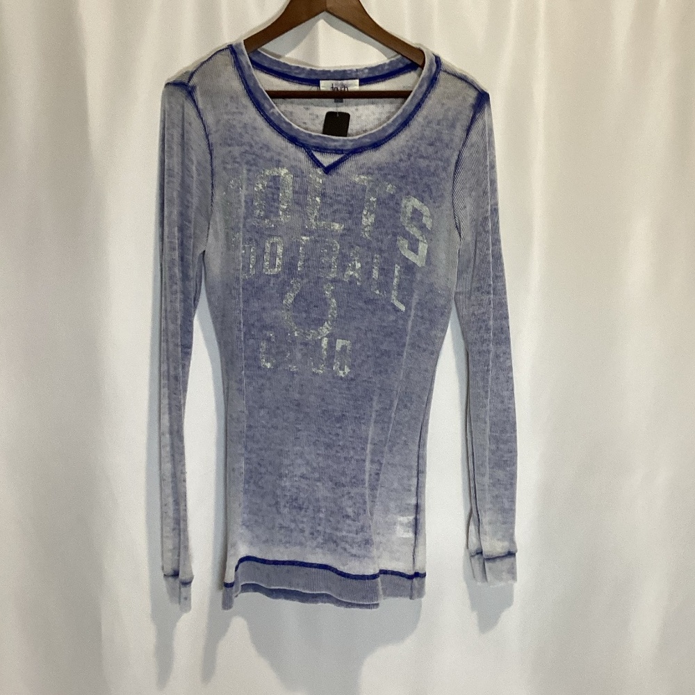 1286. Women’s Indianapolis Colts Long Sleeve Thermal Tee EUC Large
